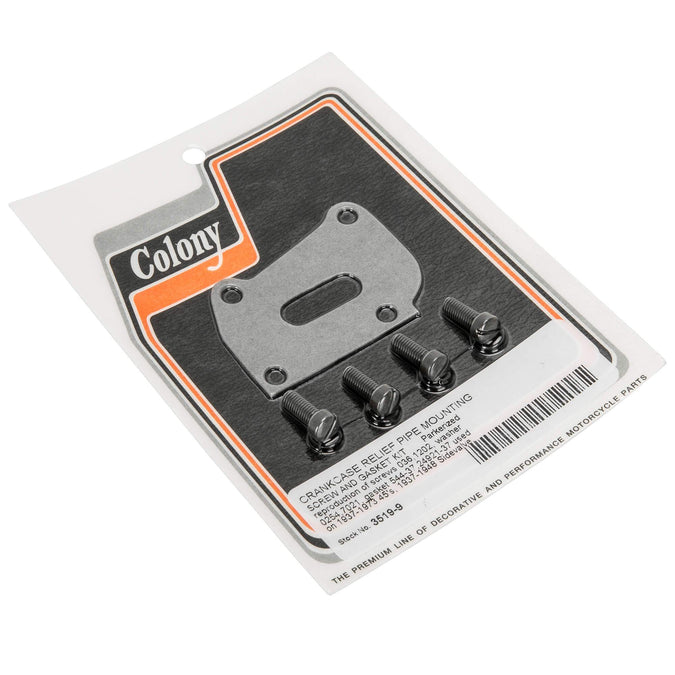 #3519-9 Crankcase Relief Pipe Gasket Kit 1937-1973 Harley-Davidson 45s 1937-1948 Sidevalve Models - Parkerized