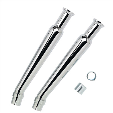 Cocktail Shaker Mufflers - Upswept - Right Side Pair - for 1-1/2 to 1-3/4 inch Exhaust Pipes
