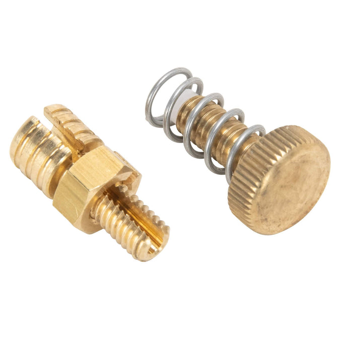 Brass Stop Screw and Cable Stop / Register for KustomTech Throttles