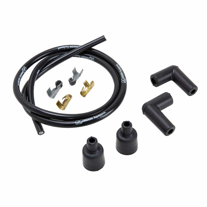 MOON Equipped Spark Plug Wire Kits - Black
