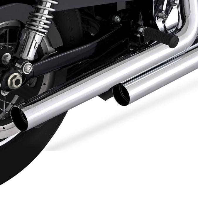 Straighshots Exhaust System - Chrome - 2004-2013 Harley-Davidson Sportster XL
