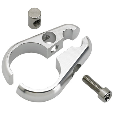 Throttle Cable Handlebar Clamp - Aluminum - for 1 inch Handlebars / Frame Tubing