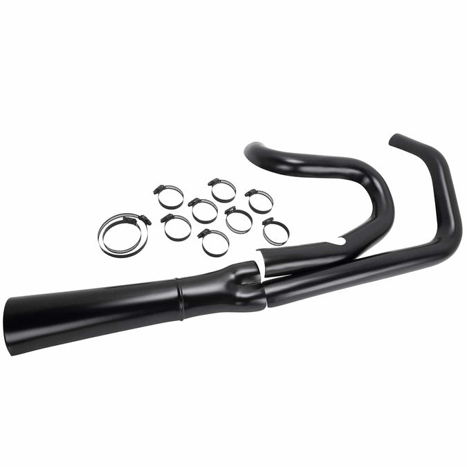 Heat Shield Set for 2 into 1 Exhaust System 2014-2020 H-D Sportster - Mid-Controls - Black