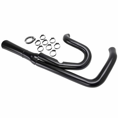 Heat Shield Set for 2 into 1 Exhaust System 2014-2020 H-D Sportster - Mid-Controls - Black
