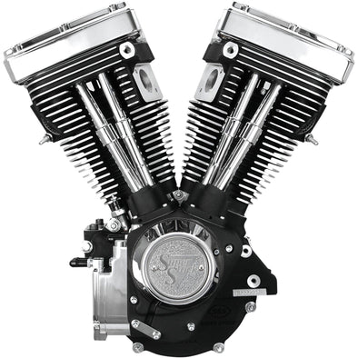 V80 Series Complete Assembled Evo Long Block Engine - Wrinkle Black
