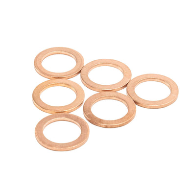 3/8 inch/10mm Copper Crush Washers - 6 Pack
