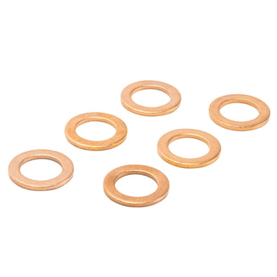 7/16 inch Copper Crush Washers - 6 Pack