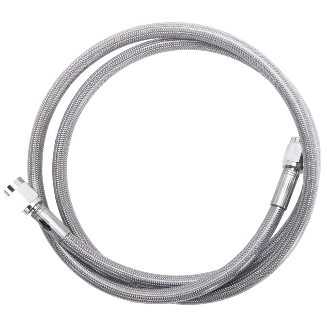 Universal Braided Stainless Brake Line - 16" - Clear Coated