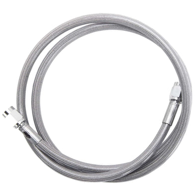 Universal Braided Stainless Brake Line - 28" - Clear Coated