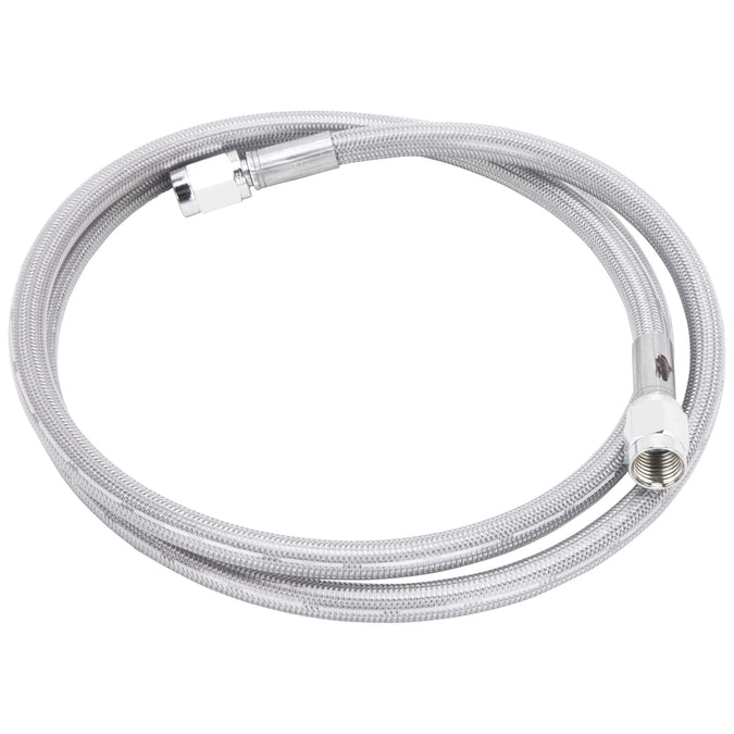 Universal Braided Stainless Brake Line - 30" - Clear Coated
