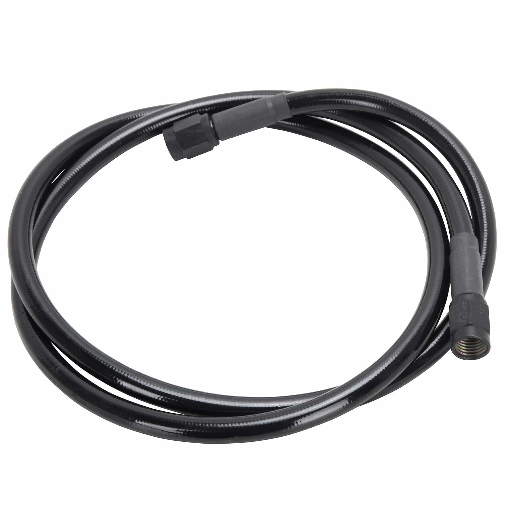 Streamline +2" Extended Steel Braided Rear Brake Line For Yamaha Banshee 350 YFZ350 - Black, Lifetime Warranty