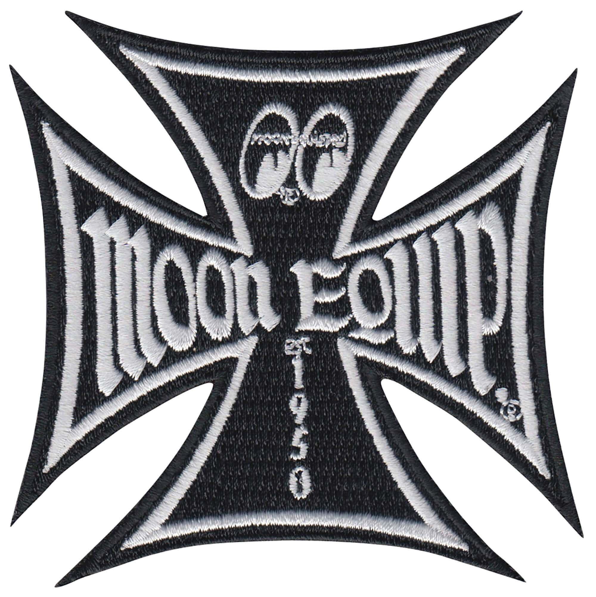Mooneyes Maltese Iron Cross Patch - Black – Lowbrow Customs
