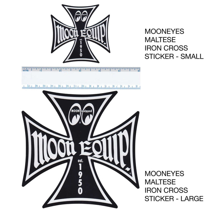 Maltese Iron Cross Sticker - Small - Black