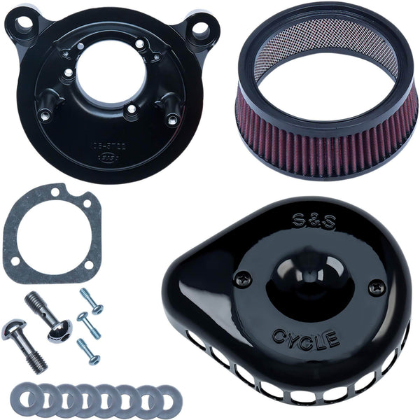 Black Cross Air Cleaner Kit For Harley Twin Cam – Fits Dyna, Softail, Touring (00-15) – CNC Aluminum