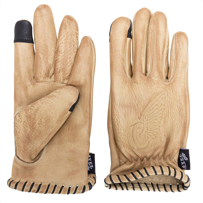 Tan Waxed Cowhide Gloves