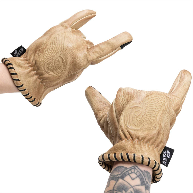 Tan Waxed Cowhide Gloves