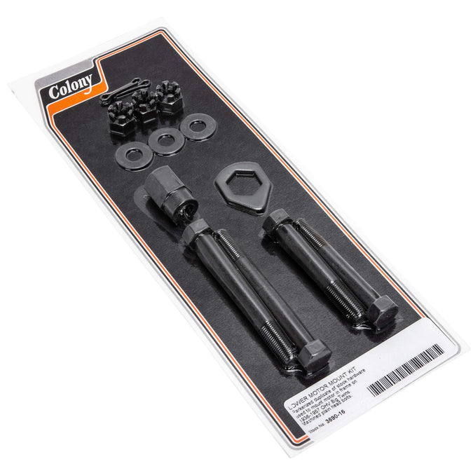 #3690-16 Plain Head Lower Motor Mount Kit 1936-1957 Harley-Davidson OHV Big Twins - Parkerized