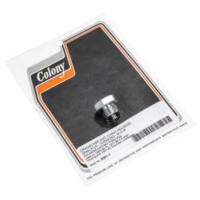 #3051-1 Oversized Drain Plug 1965-1984 Harley-Davidson FL 1971-1984 FX Chain Housing 1967-1992 XL Crankcase - Zinc Plated