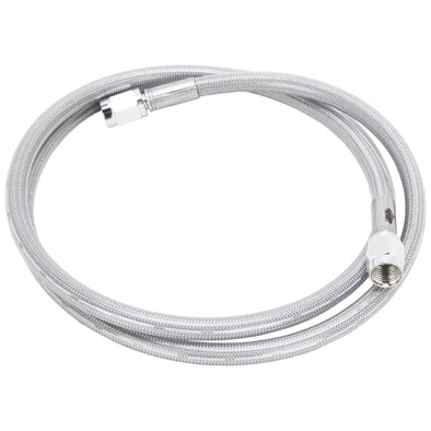 Universal Braided Stainless Brake Line - 52" - Clear Coated