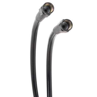 Universal Braided Stainless Brake Line - 12" - Ebony
