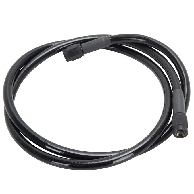 Universal Braided Stainless Brake Line - 12" - Ebony