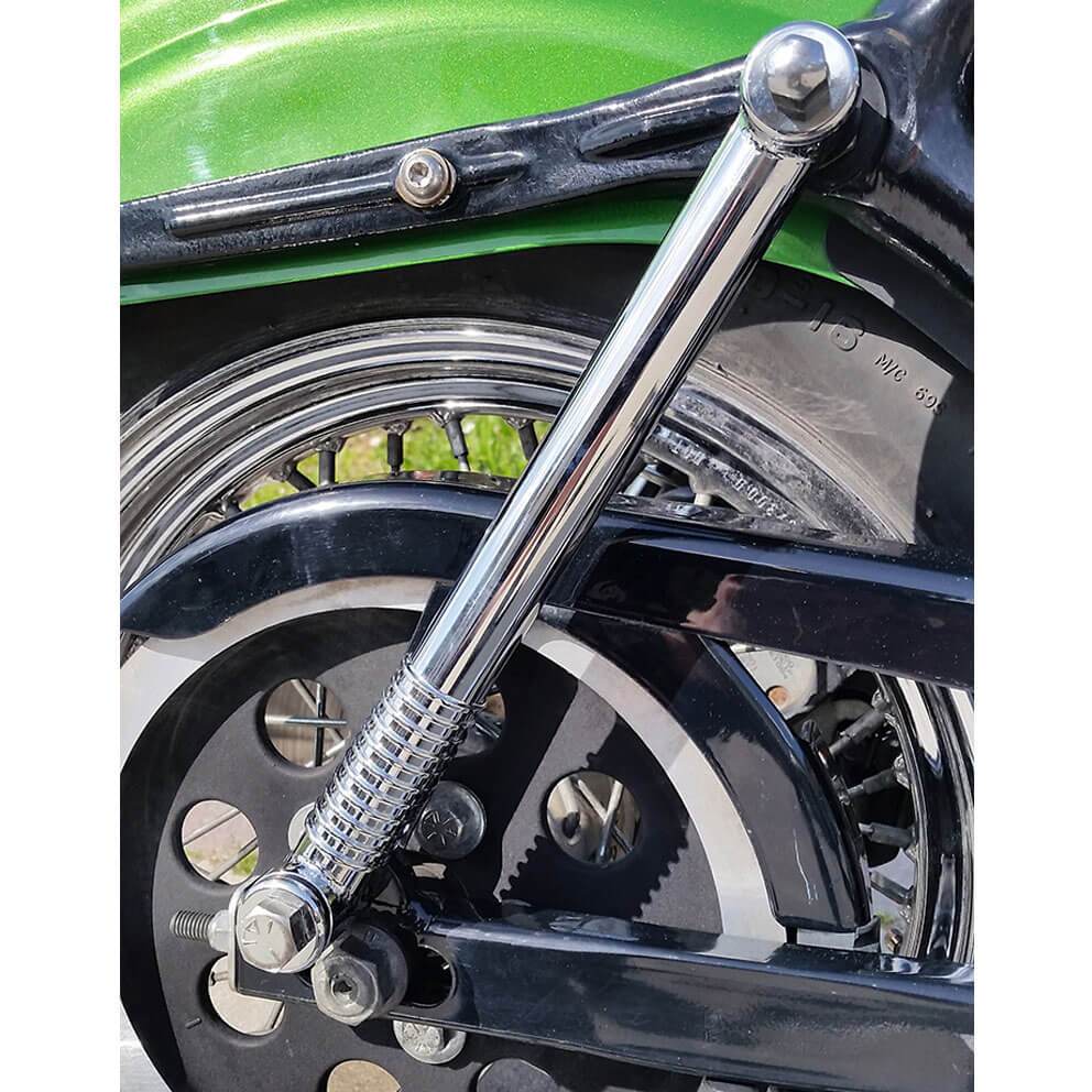 Kustom Tech 11 inch Ribbed Rigid Struts - Chrome – Lowbrow Customs