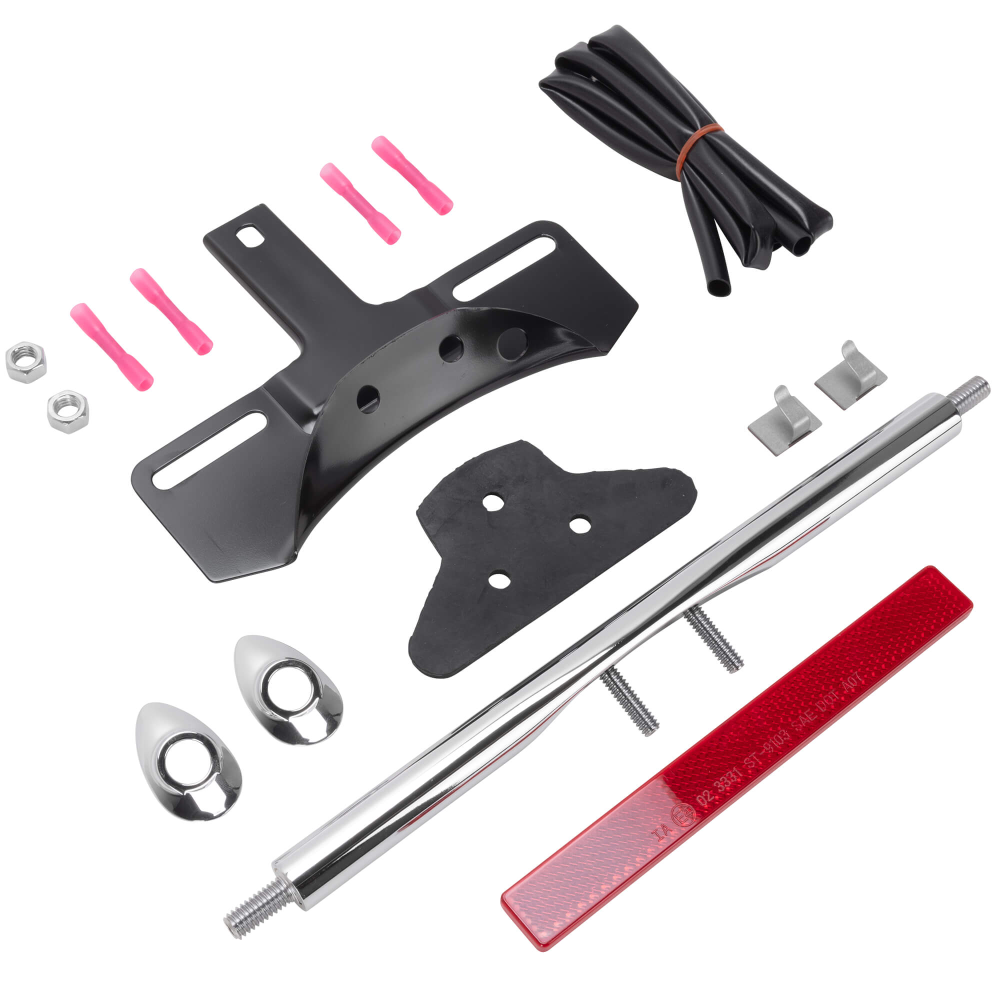 FSFY Front Turn Signal Relocation Kit 39mm-49mm Tube, Front FSFY Front Turn Signal Relocation Kit 39mm-49mm Tube, Front