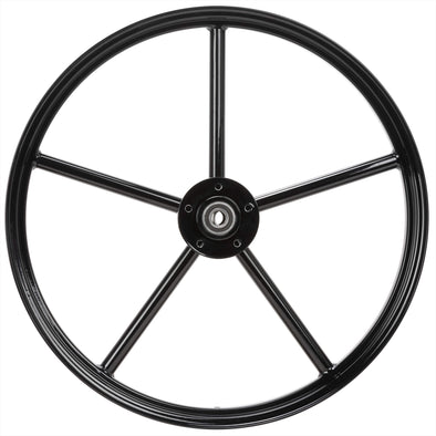 Round Spoke Invader 21 x 2.15 Narrow Flange Front Wheel - Gloss Black