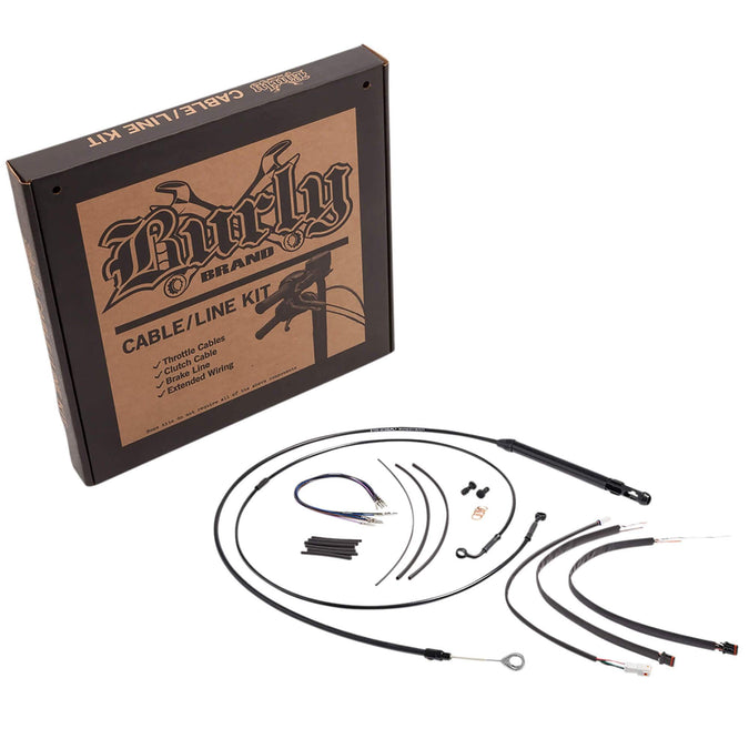 Complete Handlebar Cable/Brake Line Kit for 14" Ape Hanger Handlebars 18 FXBB/FXLR w/o ABS
