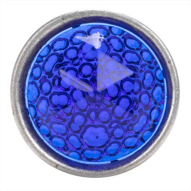 Prism Cut Glass Dot - Blue