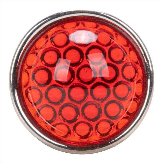 Smooth Cut Glass Dot - Red