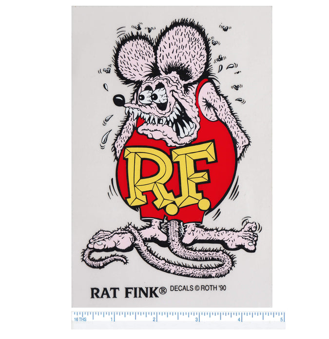 Rat Fink Standing Sticker - Large - Purple