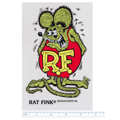 Rat Fink Standing Sticker - Large - Green