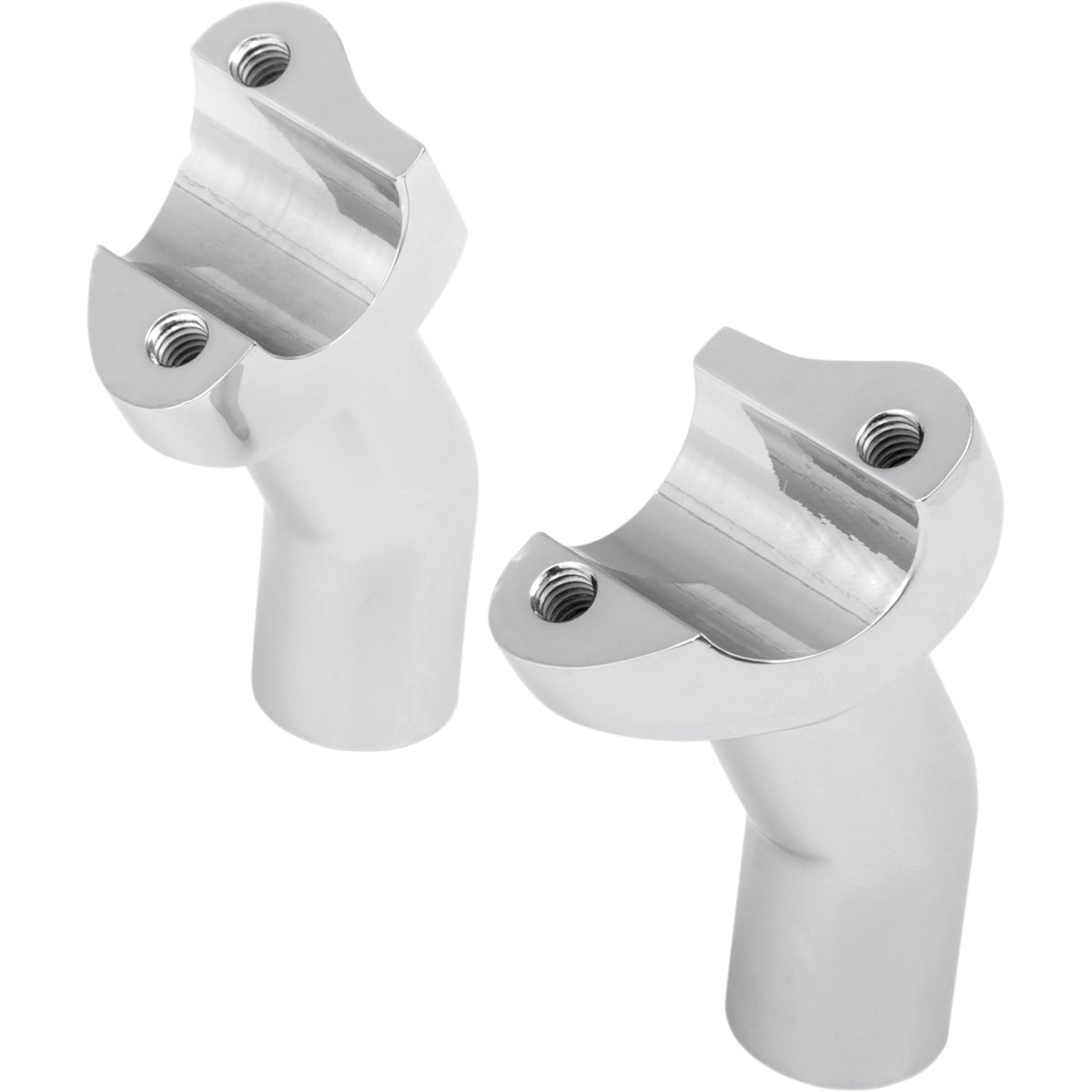 Drag Specialties 3-1/2 inch Pullback Handlebar Riser Set - Chrome ...
