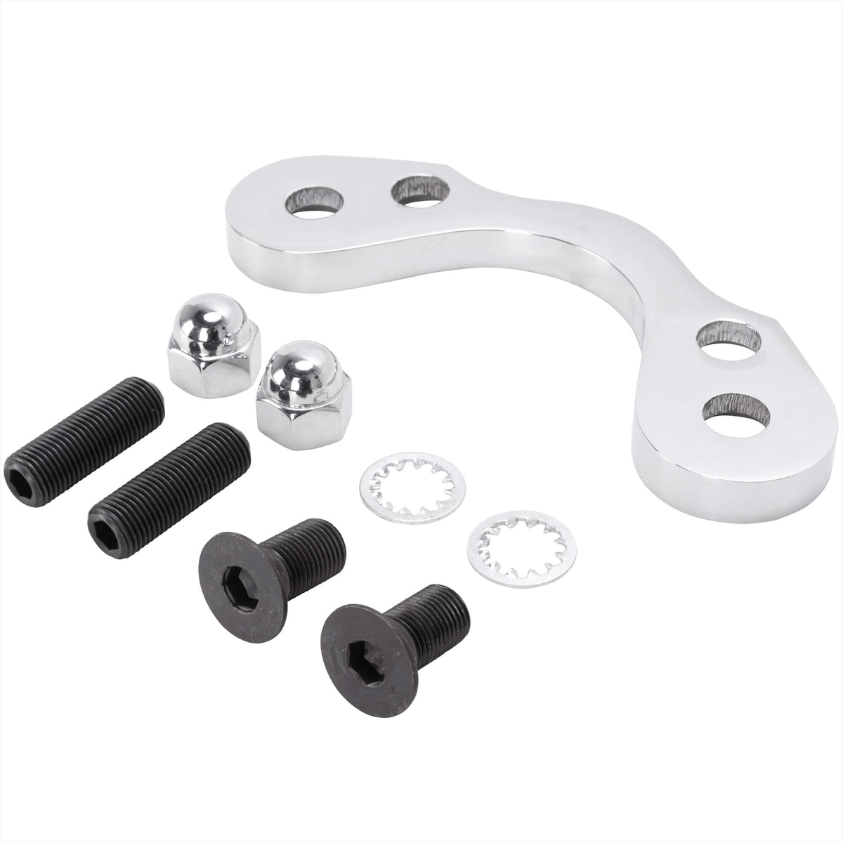 Mid-USA Hardbody Handlebar Riser Adapter Kit for Springers - Chrome ...