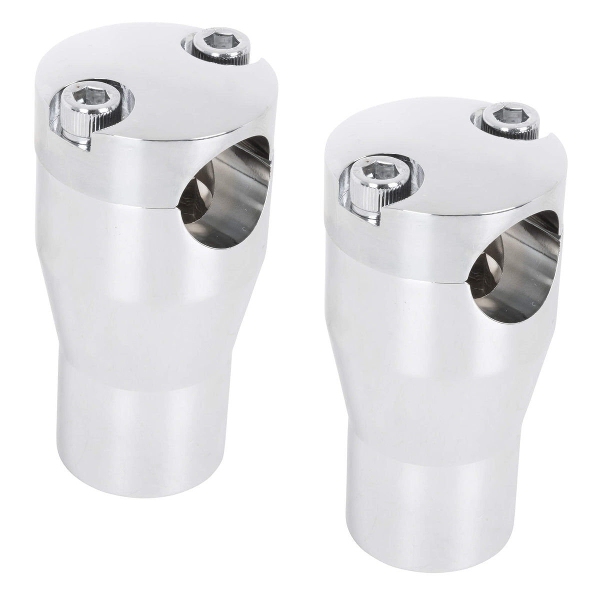 V-Twin Manufacturing 3 inch Chrome Tapered Handlebar Riser Set ...