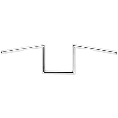 Z Bar Handlebars - 1 inch - 8 inch Rise - Chrome