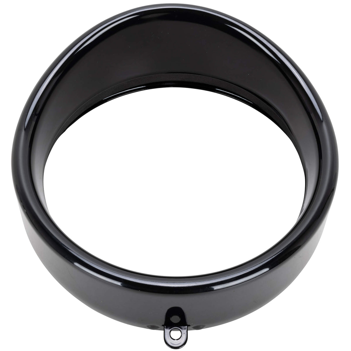 Wyatt Gatling 5-3/4'' Black Headlight Trim Ring Visor Style For Harley FXST XL - 33-1688 - View #2