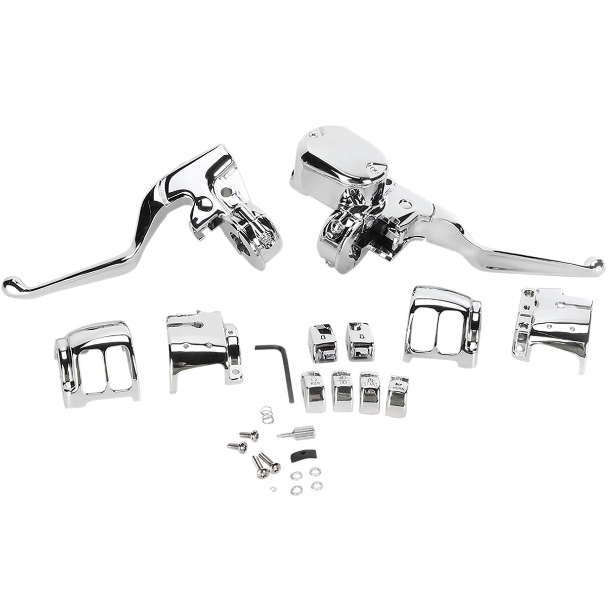 Drag Specialties Brake/Mechanical Clutch Controls Kit w/o Switches Chrome 201421 Harley