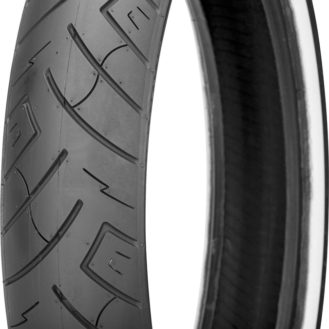 SR777 Whitewall Front Motorcycle Tire - 100/90-19