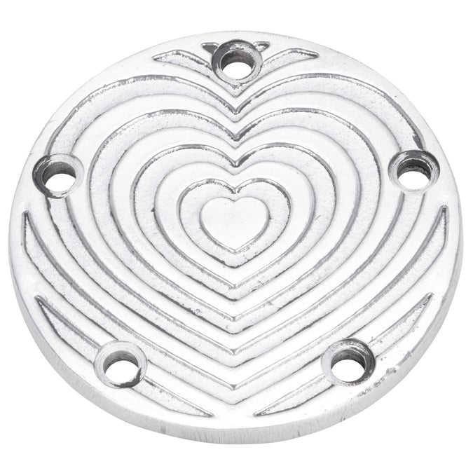 Heart Cast Aluminum Points Cover - Twin Cam