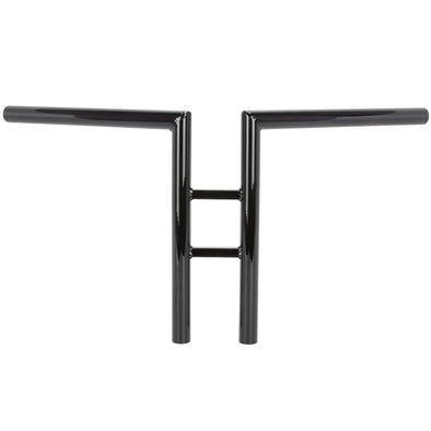 thumbnail image 2 of Black Cow Horn Handlebars – 22mm, Cruiser / Custom / Chopper Motorcycle – Made In UK 2 of 5