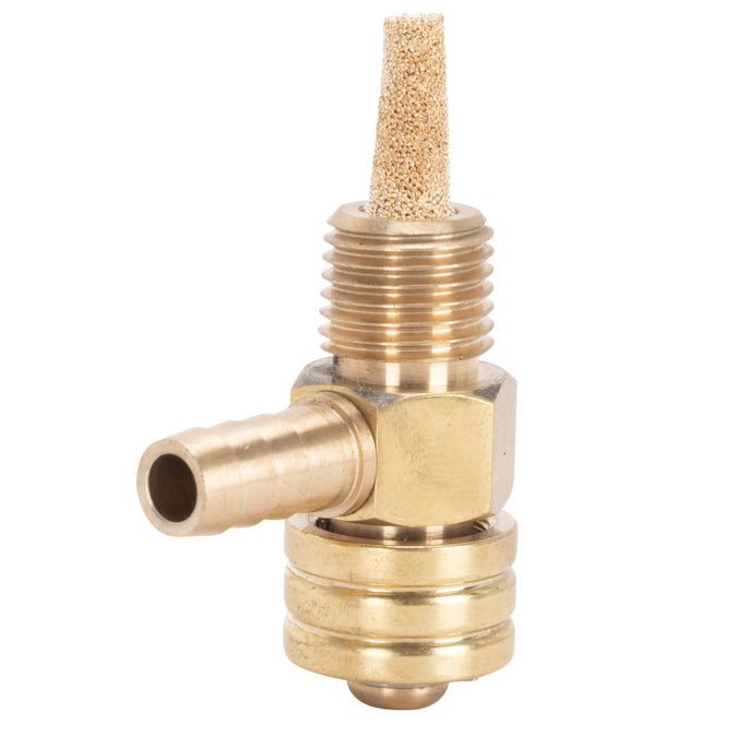 Prism Supply Co. 1/4 inch NPT 90 Degree Petcock - Brass – Lowbrow Customs