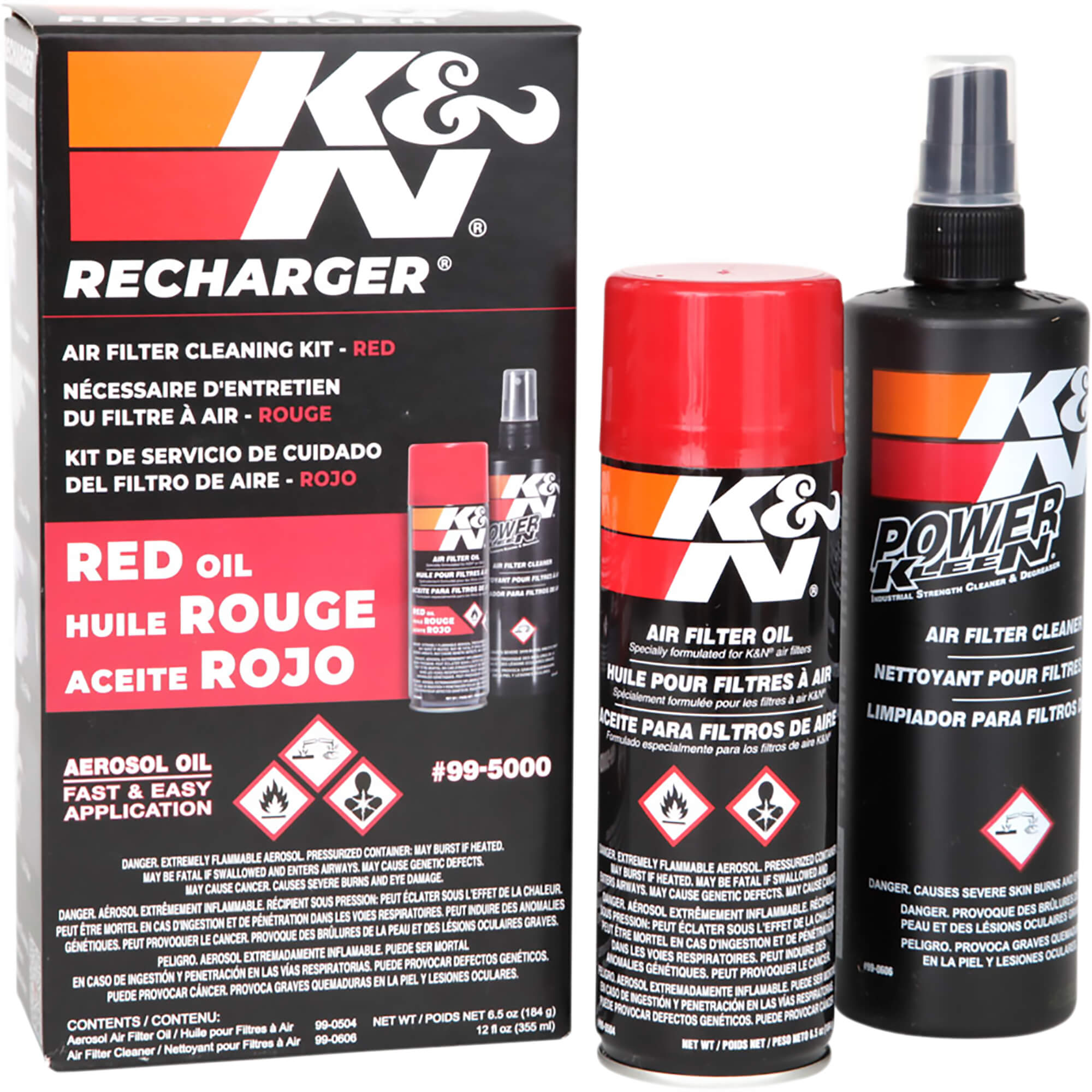K&N Luftfilter Öl & Reiniger-Set kaufen bei Thunderbike