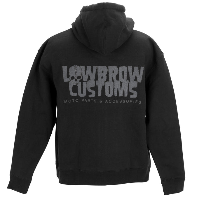 Lowbrow Customs Premium Blackout Zip-up Hooded Sweatshirt