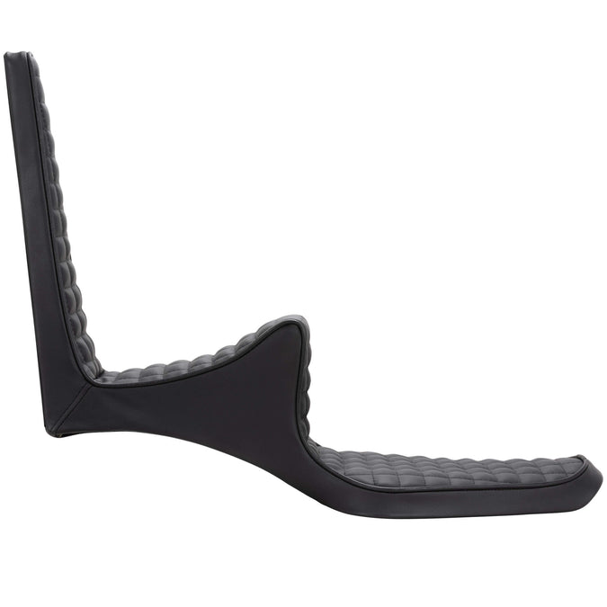 Traditional King and Queen Seat - Black Block Pattern - 1982-2003 Sportsters