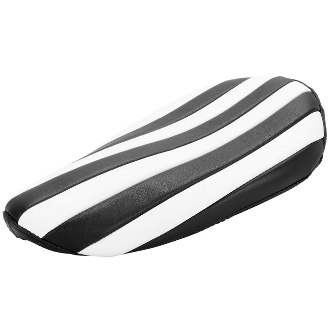 Bates Style 1 inch Tuck-n-Roll Solo Seat - Black & White