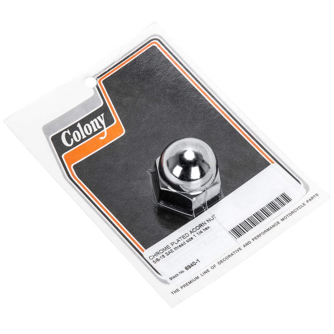 #6940-1 Acorn Nut 5/8-18 SAE Thread - Chrome Plated