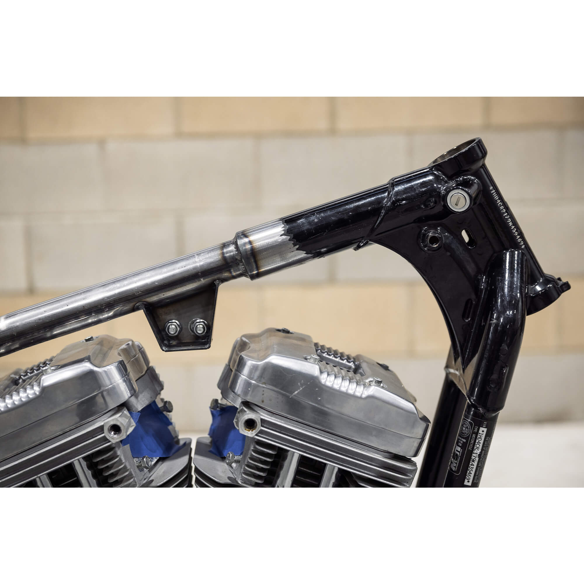 Custom Hardtail Lowbrow Customs Weld-On Hardtail Frame for 2004-2022 Harley-Davidson ...