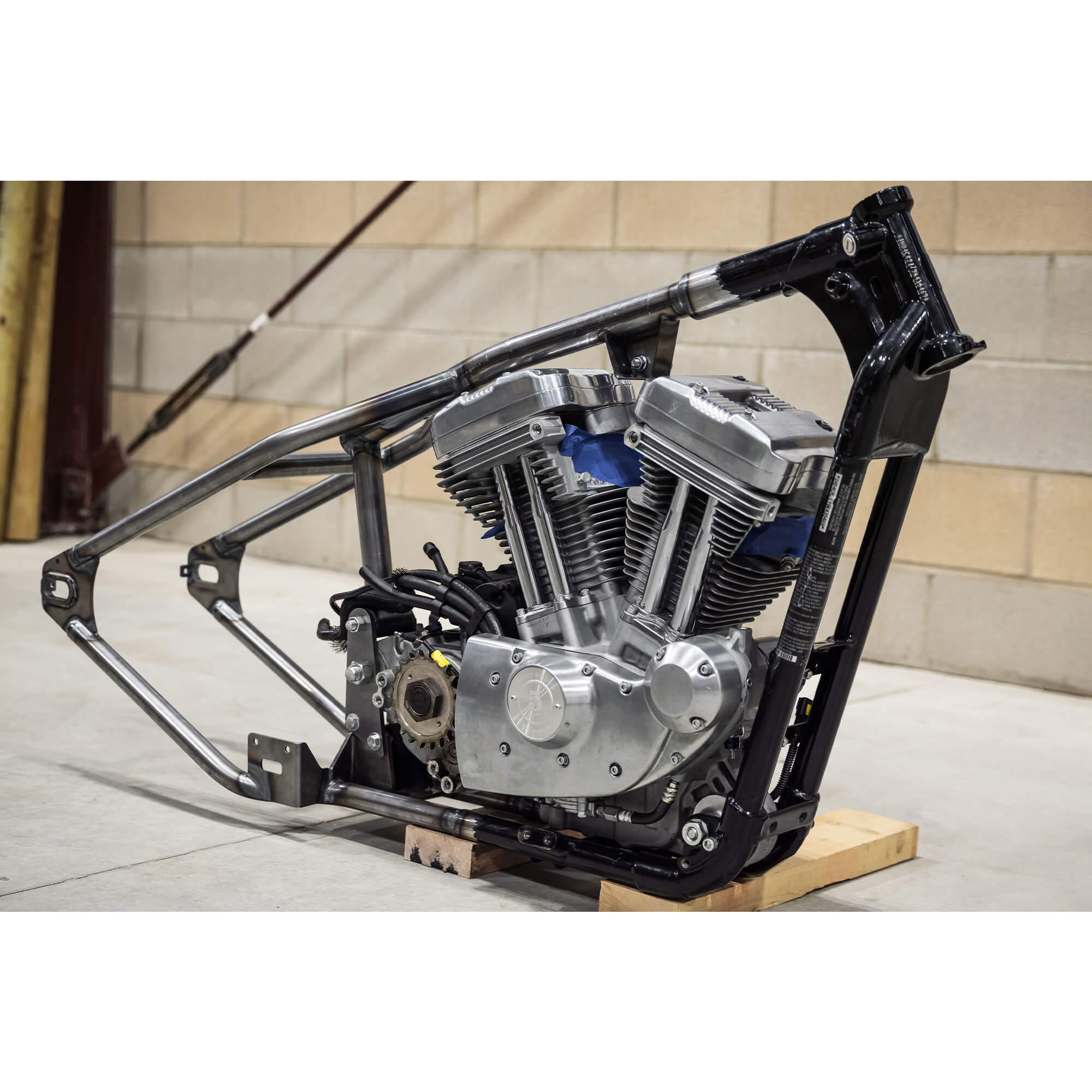 Custom Hardtail Lowbrow Customs Weld-On Hardtail Frame for 2004-2022 Harley-Davidson ...